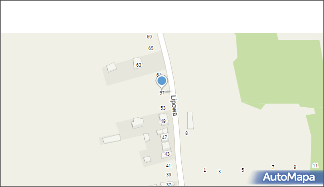 Gniazdów, Lipowa, 57, mapa Gniazdów