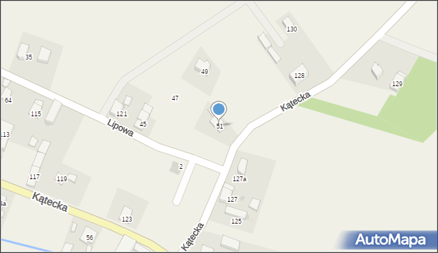 Gniechowice, Lipowa, 51, mapa Gniechowice