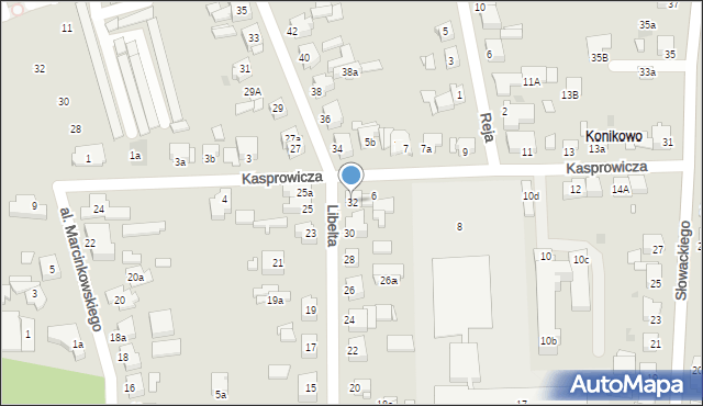 Gniezno, Libelta Karola, 32, mapa Gniezna