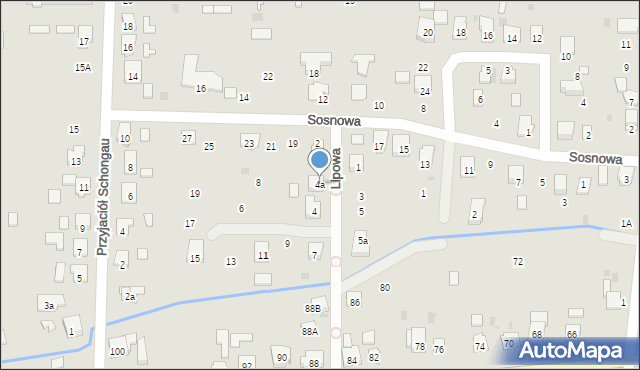 Gogolin, Lipowa, 4a, mapa Gogolin