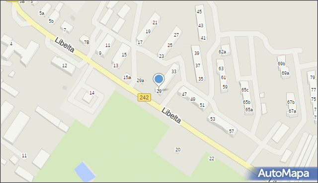 Gołańcz, Libelta Karola, 29, mapa Gołańcz