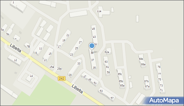 Gołańcz, Libelta Karola, 39, mapa Gołańcz