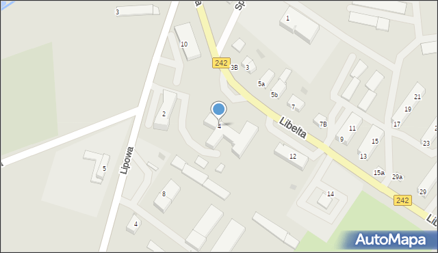 Gołańcz, Libelta Karola, 4, mapa Gołańcz