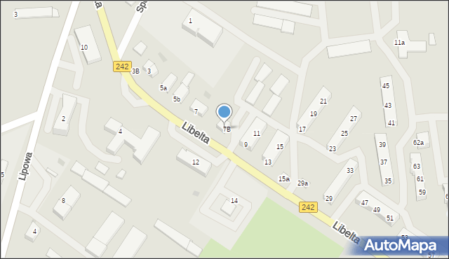 Gołańcz, Libelta Karola, 7B, mapa Gołańcz