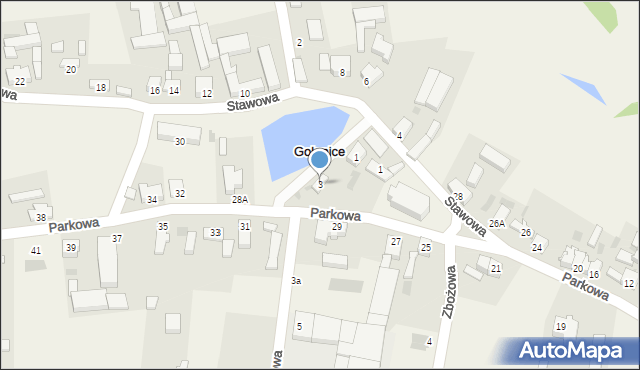 Gołanice, Lipowa, 3, mapa Gołanice