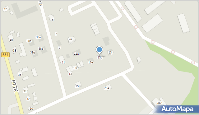 Golub-Dobrzyń, Licealna, 13g, mapa Golub-Dobrzyń