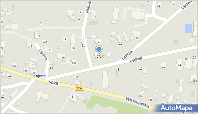Góra, Lipowa, 27a, mapa Góra