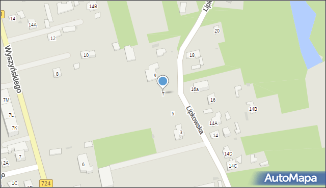 Góra Kalwaria, Lipkowska, 7, mapa Góra Kalwaria