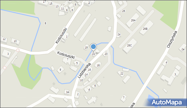 Górowo Iławeckie, Lidzbarska, 11, mapa Górowo Iławeckie