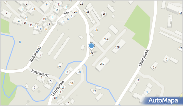 Górowo Iławeckie, Lidzbarska, 24, mapa Górowo Iławeckie