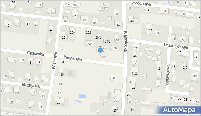 Grabówka, Limonkowa, 12, mapa Grabówka