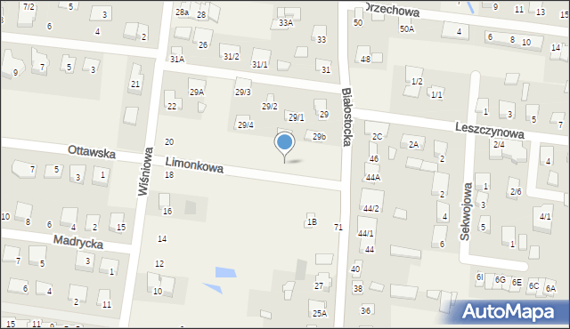 Grabówka, Limonkowa, 10, mapa Grabówka