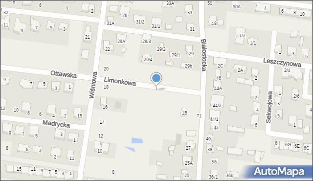 Grabówka, Limonkowa, 13, mapa Grabówka