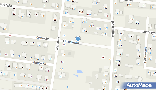 Grabówka, Limonkowa, 17, mapa Grabówka