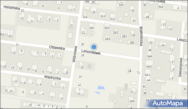 Grabówka, Limonkowa, 21, mapa Grabówka