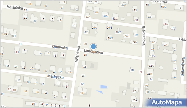 Grabówka, Limonkowa, 23, mapa Grabówka