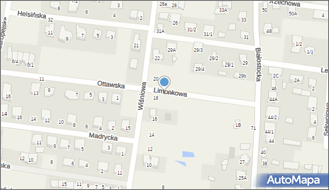 Grabówka, Limonkowa, 25, mapa Grabówka