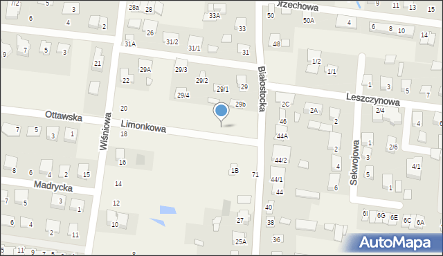 Grabówka, Limonkowa, 8, mapa Grabówka