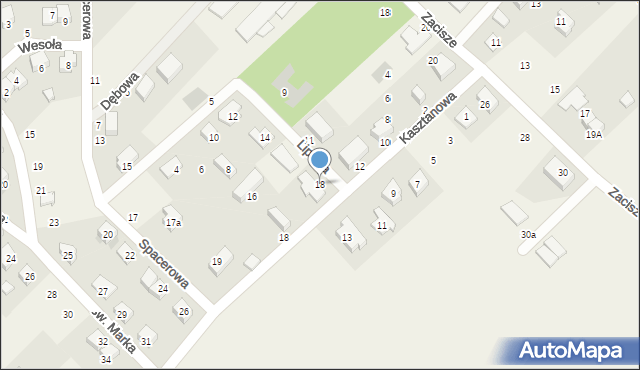 Groblice, Lipowa, 18, mapa Groblice