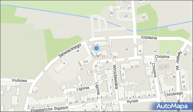 Grodków, Ligonia, 13A, mapa Grodków