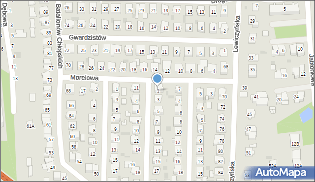 Grójec, Lipowa, 1, mapa Grójec