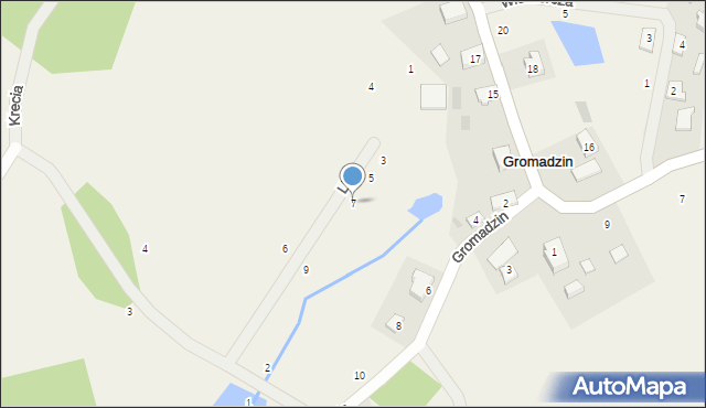 Gromadzin, Lisia, 7, mapa Gromadzin