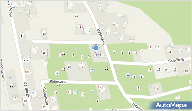 Groszowice, Liliowa, 3, mapa Groszowice