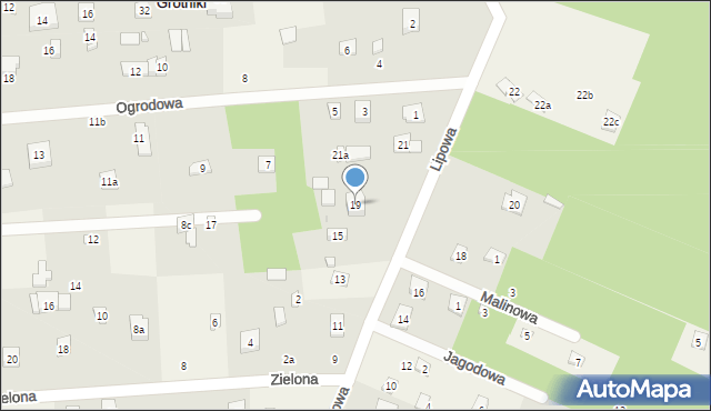 Grotniki, Lipowa, 19, mapa Grotniki