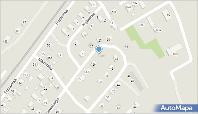 Gryfino, Limanowskiego Bolesława, 28, mapa Gryfino