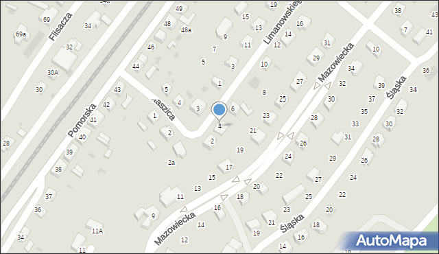 Gryfino, Limanowskiego Bolesława, 4, mapa Gryfino