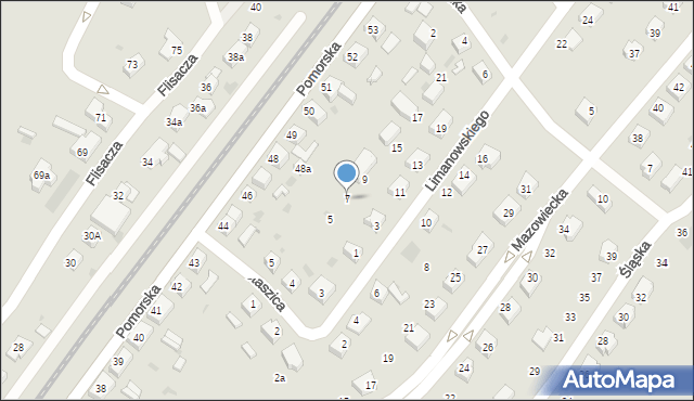 Gryfino, Limanowskiego Bolesława, 7, mapa Gryfino