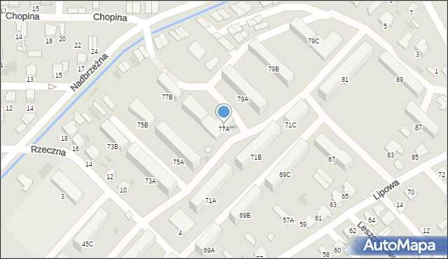 Hajnówka, Lipowa, 77A, mapa Hajnówka