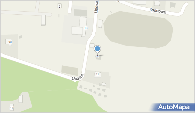 Horyniec-Zdrój, Lipowa, 6, mapa Horyniec-Zdrój