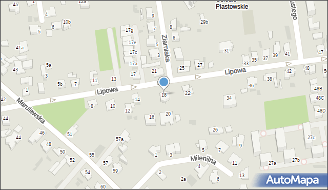 Inowrocław, Lipowa, 18, mapa Inowrocławia