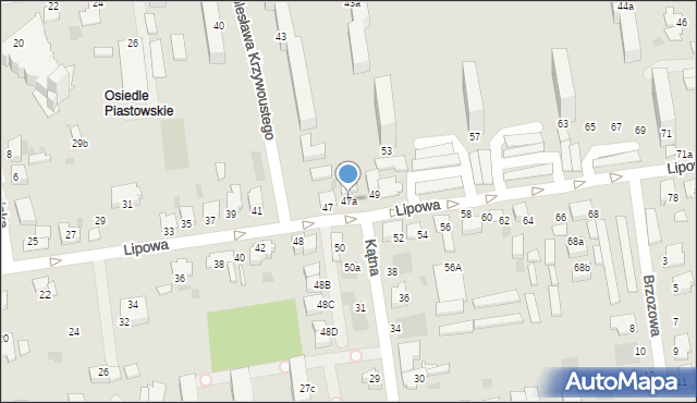 Inowrocław, Lipowa, 47a, mapa Inowrocławia