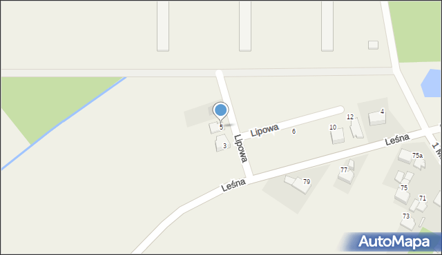 Izbicko, Lipowa, 5, mapa Izbicko
