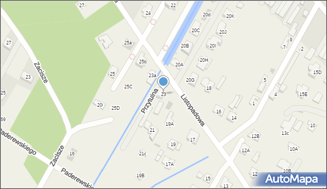 Jabłonna, Listopadowa, 23, mapa Jabłonna
