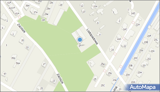 Jabłonna, Listopadowa, 27, mapa Jabłonna