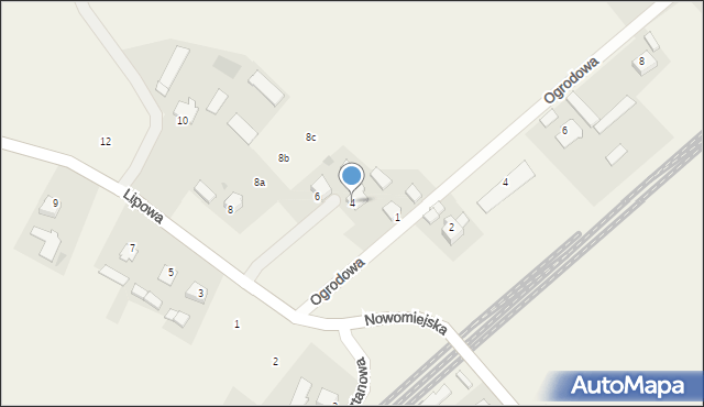 Jamielnik, Lipowa, 4, mapa Jamielnik