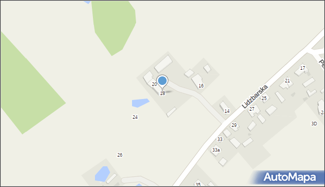 Jamielnik, Lidzbarska, 18, mapa Jamielnik