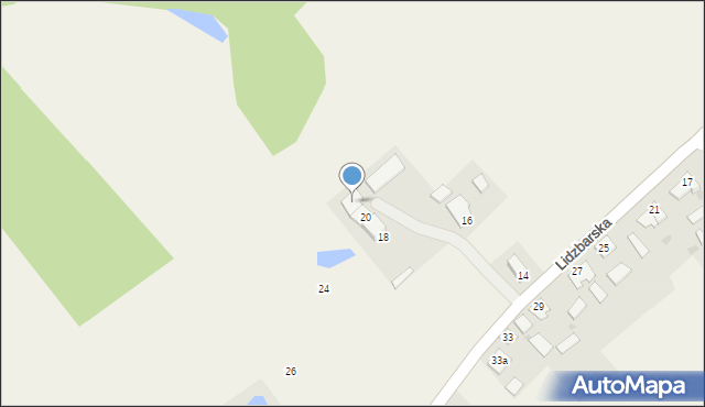 Jamielnik, Lidzbarska, 22, mapa Jamielnik