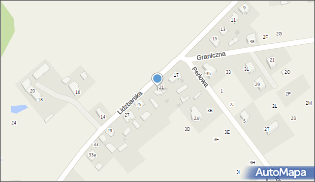 Jamielnik, Lidzbarska, 23, mapa Jamielnik