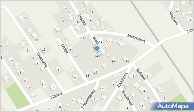Jasienica, Lipowa, 14A, mapa Jasienica
