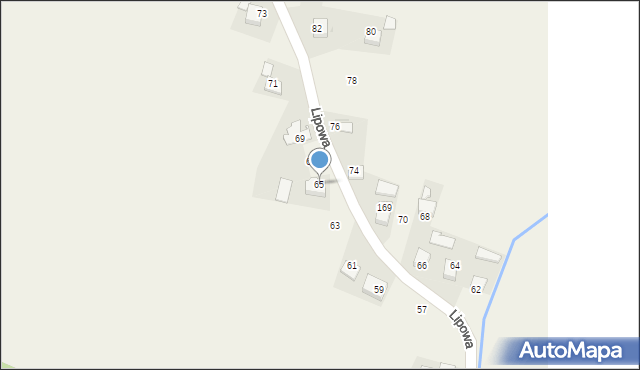 Jaśkowice, Lipowa, 65, mapa Jaśkowice
