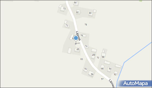 Jaśkowice, Lipowa, 67, mapa Jaśkowice