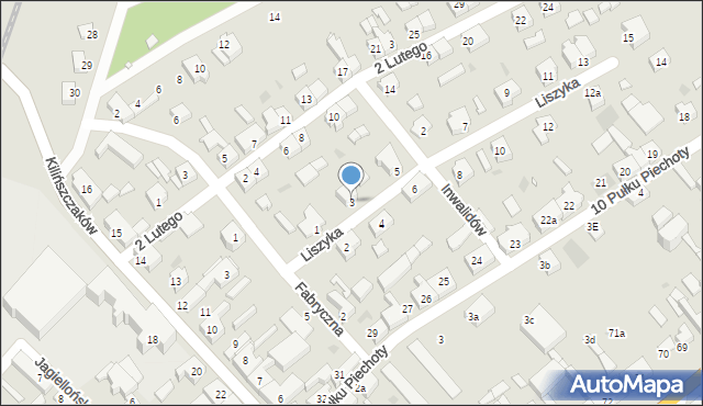 Jastrowie, Liszyka Jana, ppor., 3, mapa Jastrowie