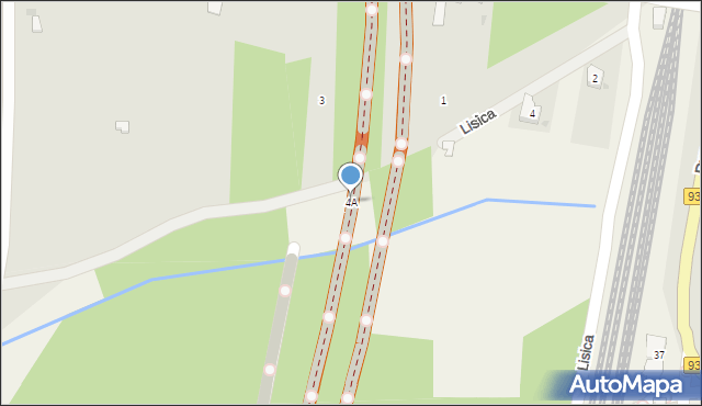 Jawiszowice, Lisica, 4A, mapa Jawiszowice