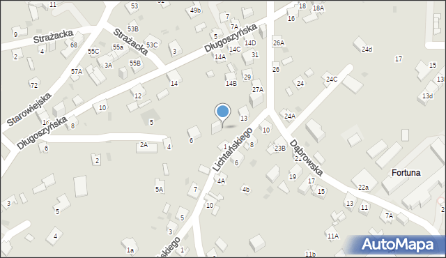 Jaworzno, Lichtańskiego Władysława, 11a, mapa Jaworzno