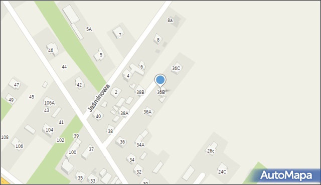 Jedlińsk, Lipowa, 36B, mapa Jedlińsk