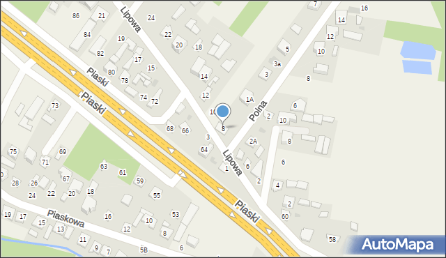Jedlińsk, Lipowa, 8, mapa Jedlińsk